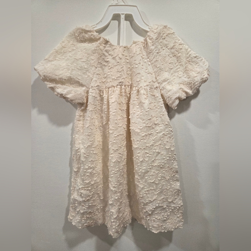 Zara 3-4 Girl Cream Lace Dress